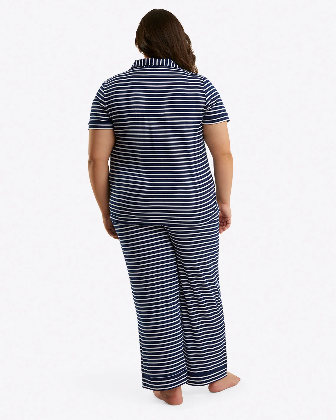 Linda Pajama Set in Nautical Stripe