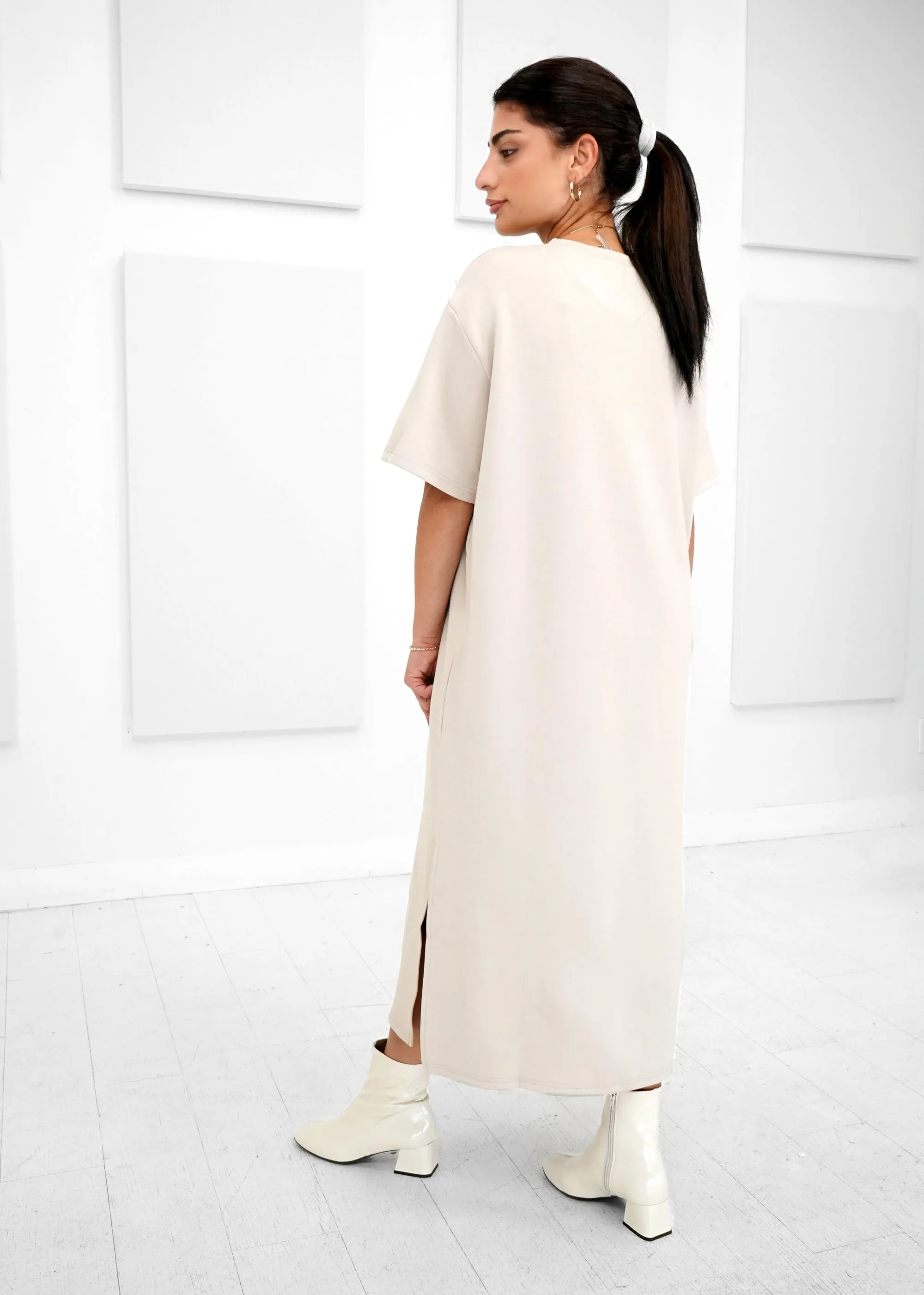 Luxe Modal - Midi T-shirt Dress