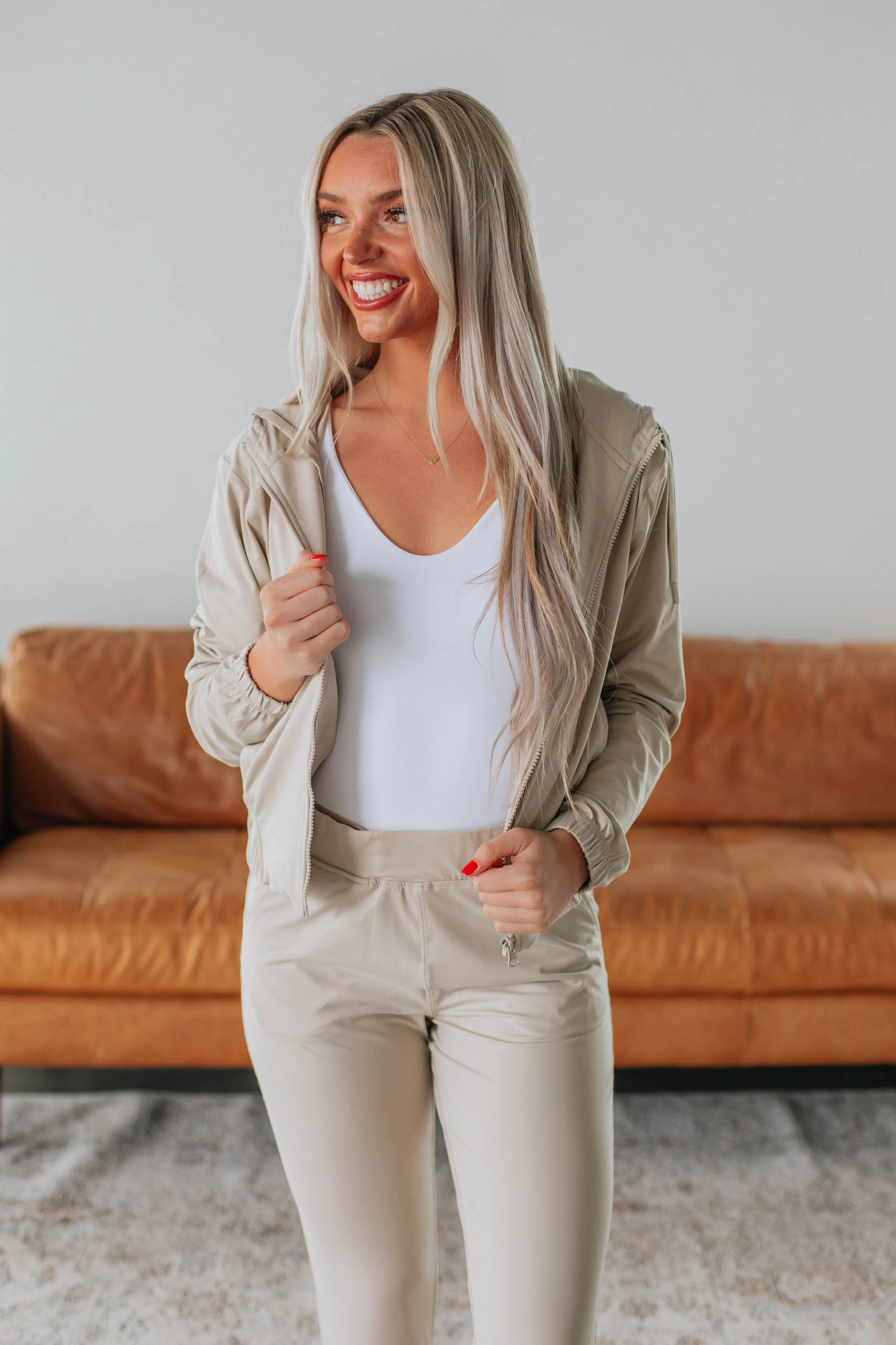 Lynnea Zip-Up Jacket - Natural