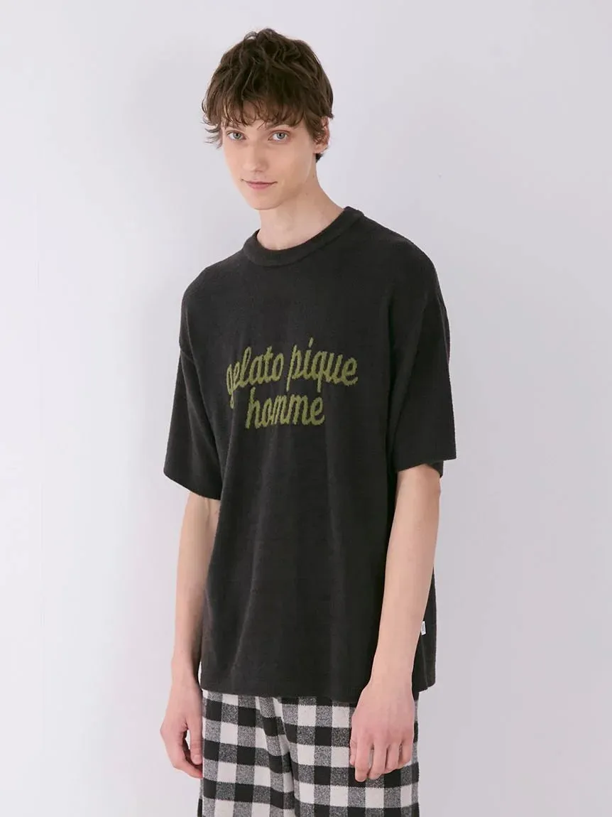 MEN'S Logo Pullover & Gingham Checked Shorts Loungewear Set