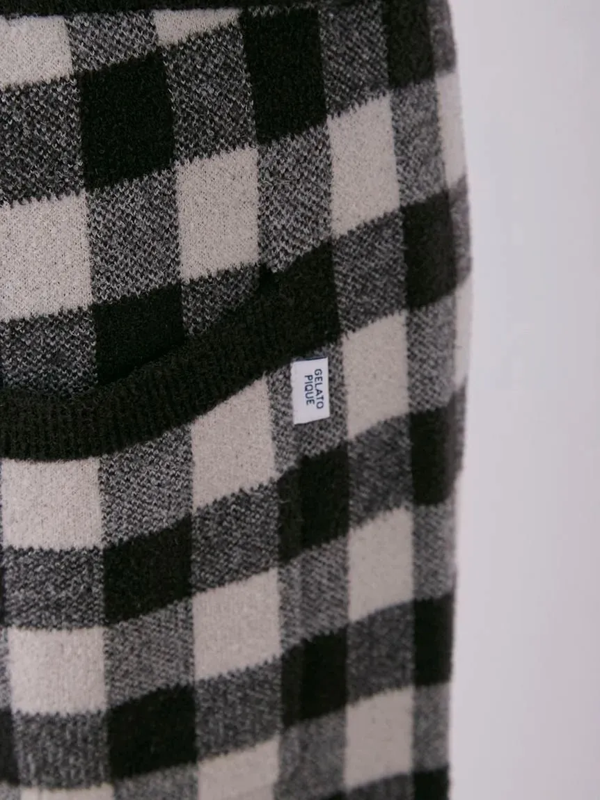MEN'S Logo Pullover & Gingham Checked Shorts Loungewear Set