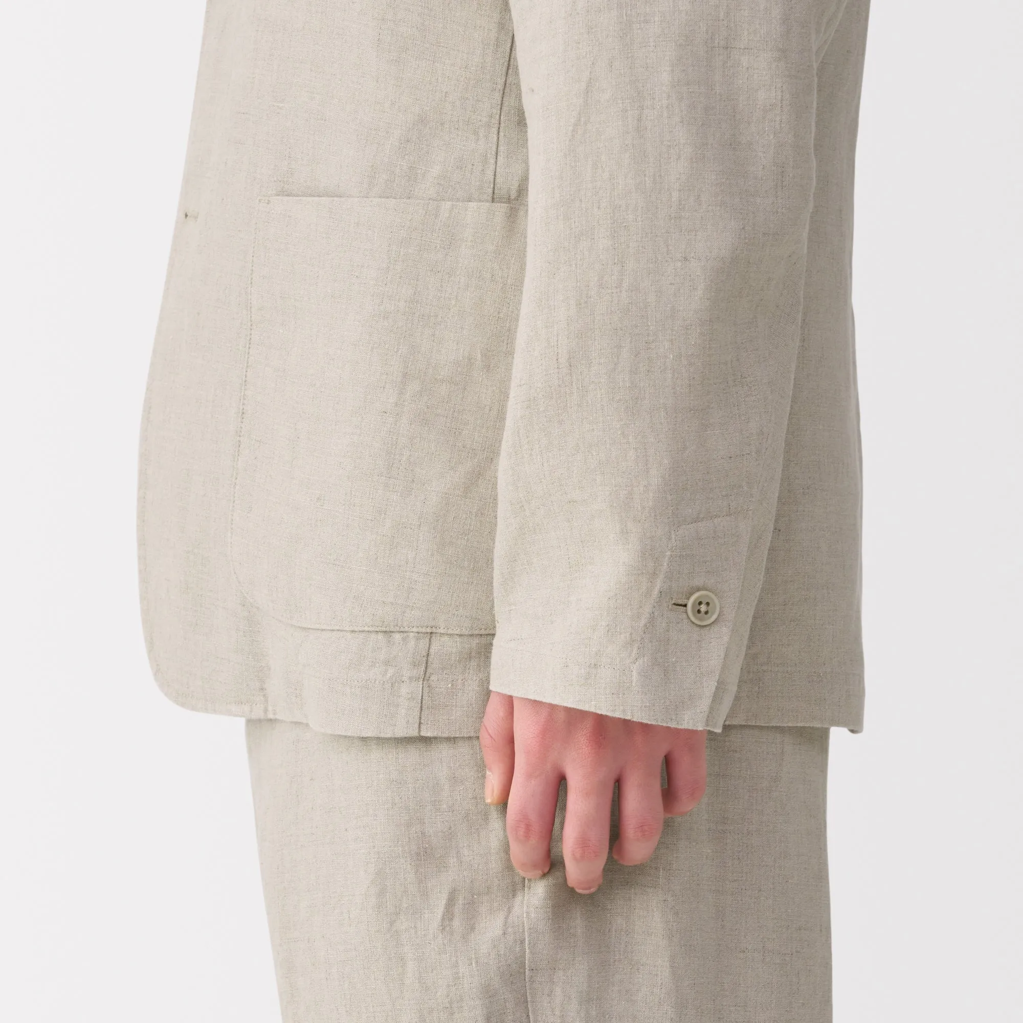 Men's Washed Linen Jacket