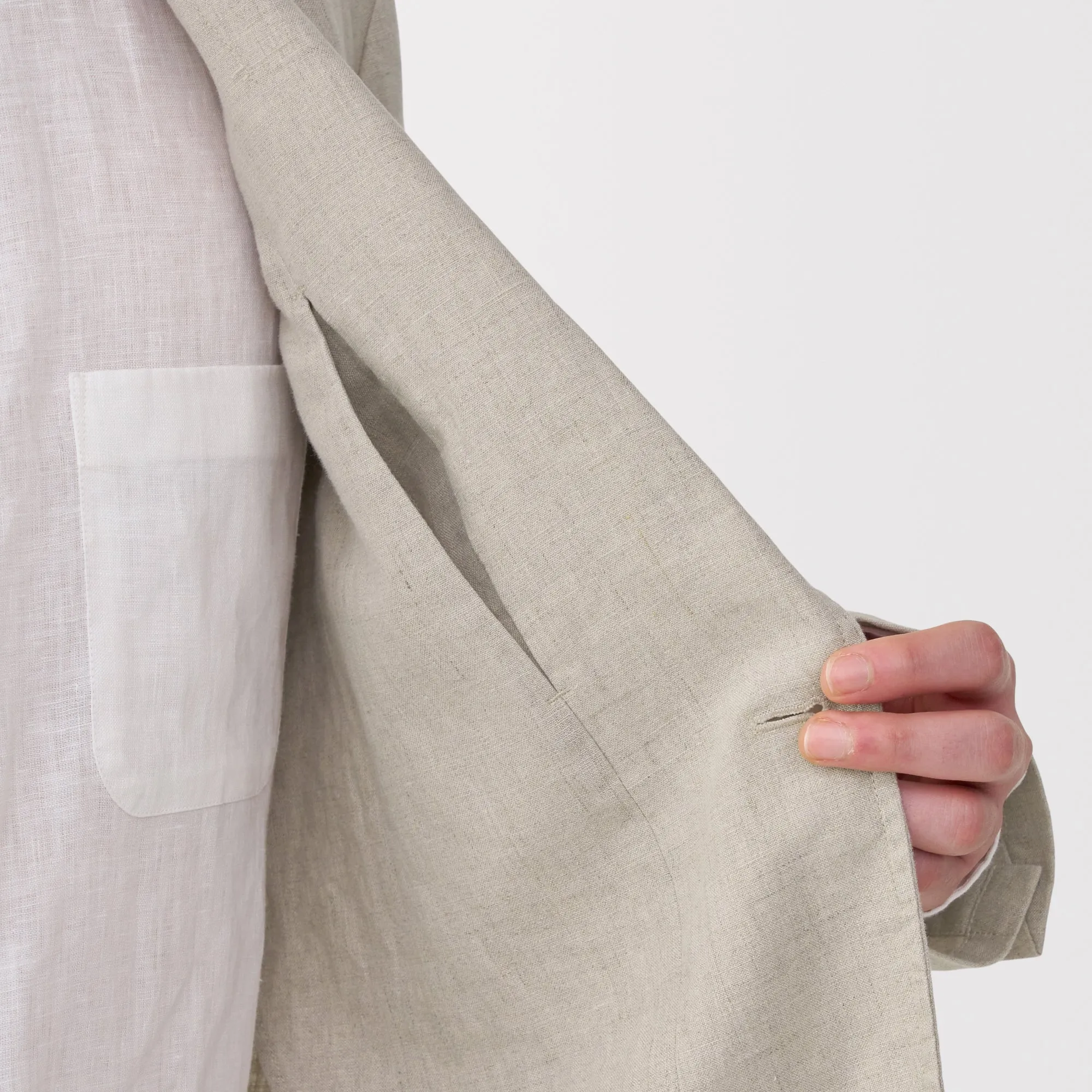 Men's Washed Linen Jacket
