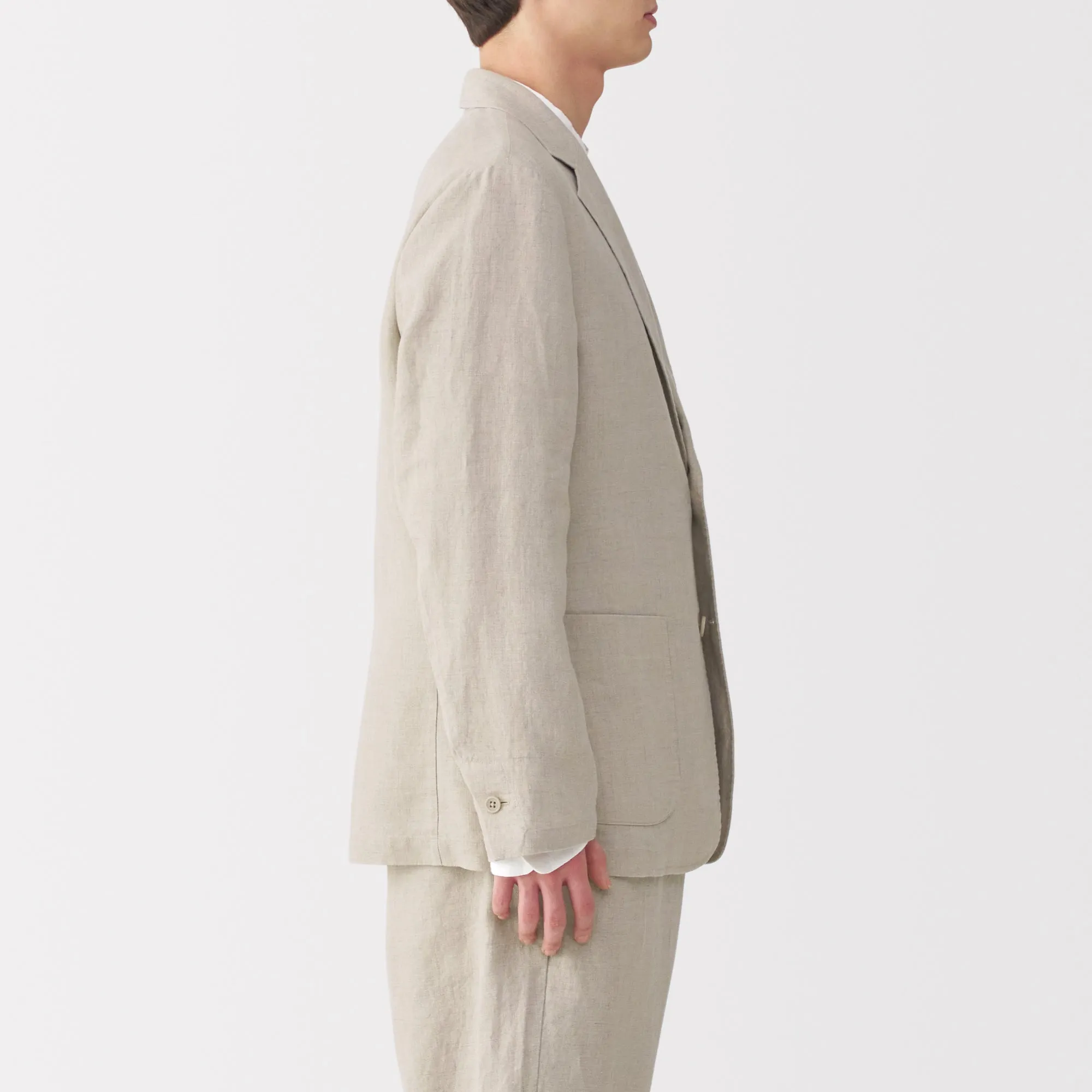 Men's Washed Linen Jacket