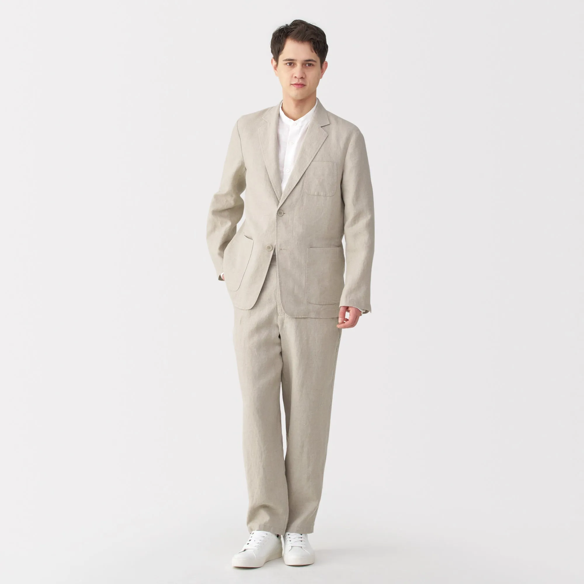 Men's Washed Linen Jacket