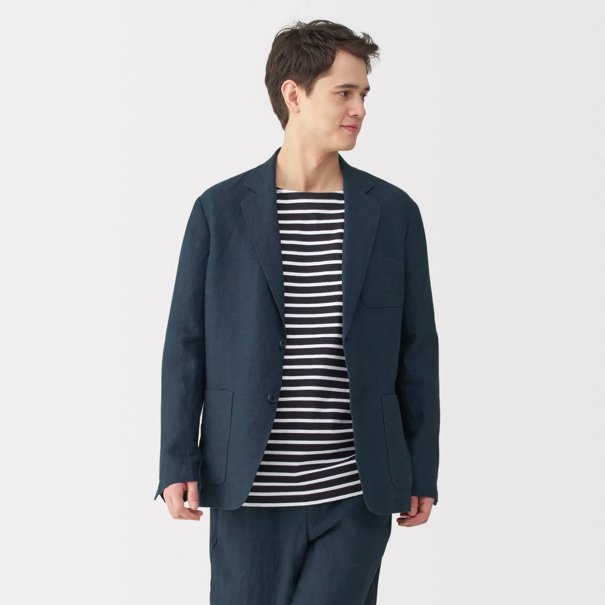 Men's Washed Linen Jacket