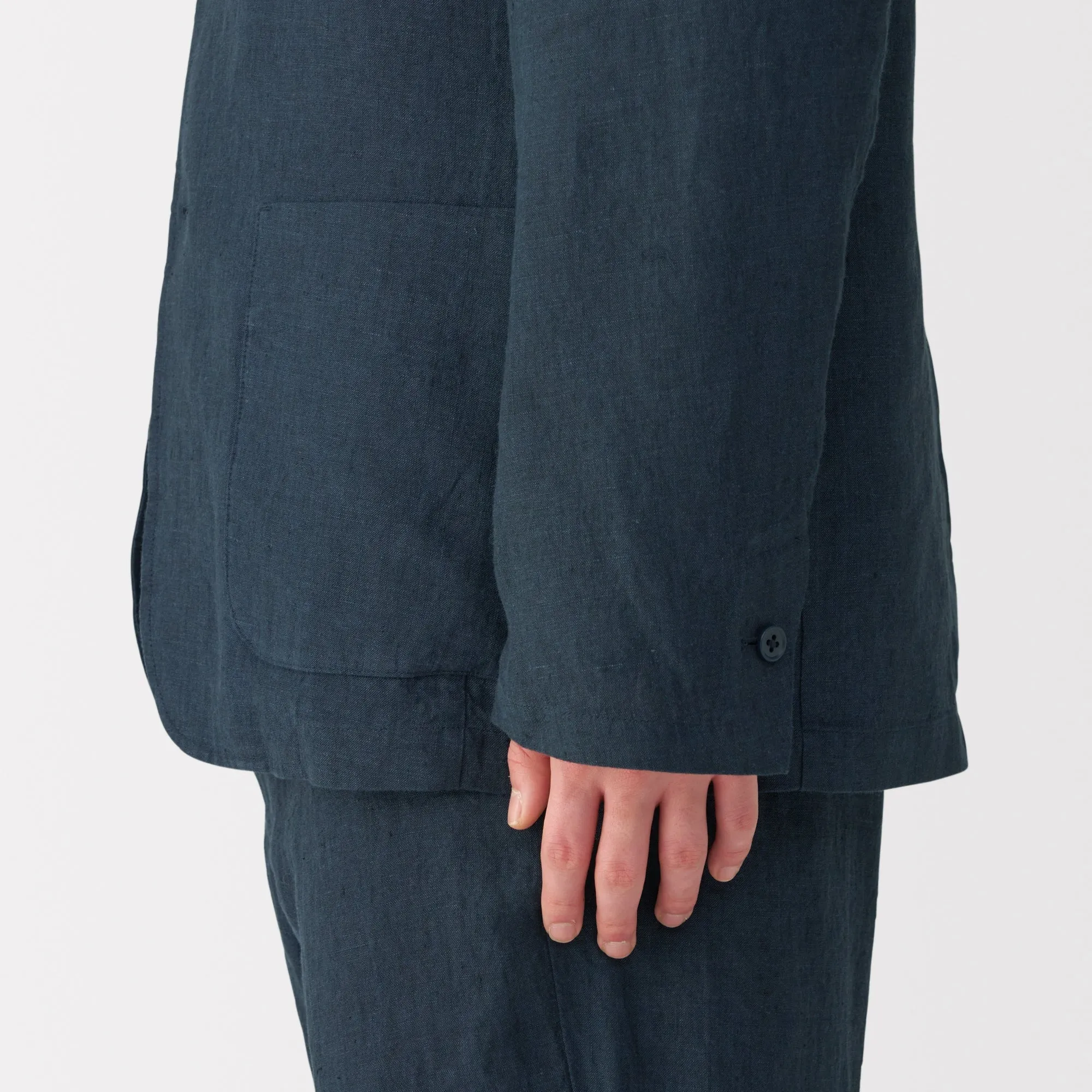 Men's Washed Linen Jacket