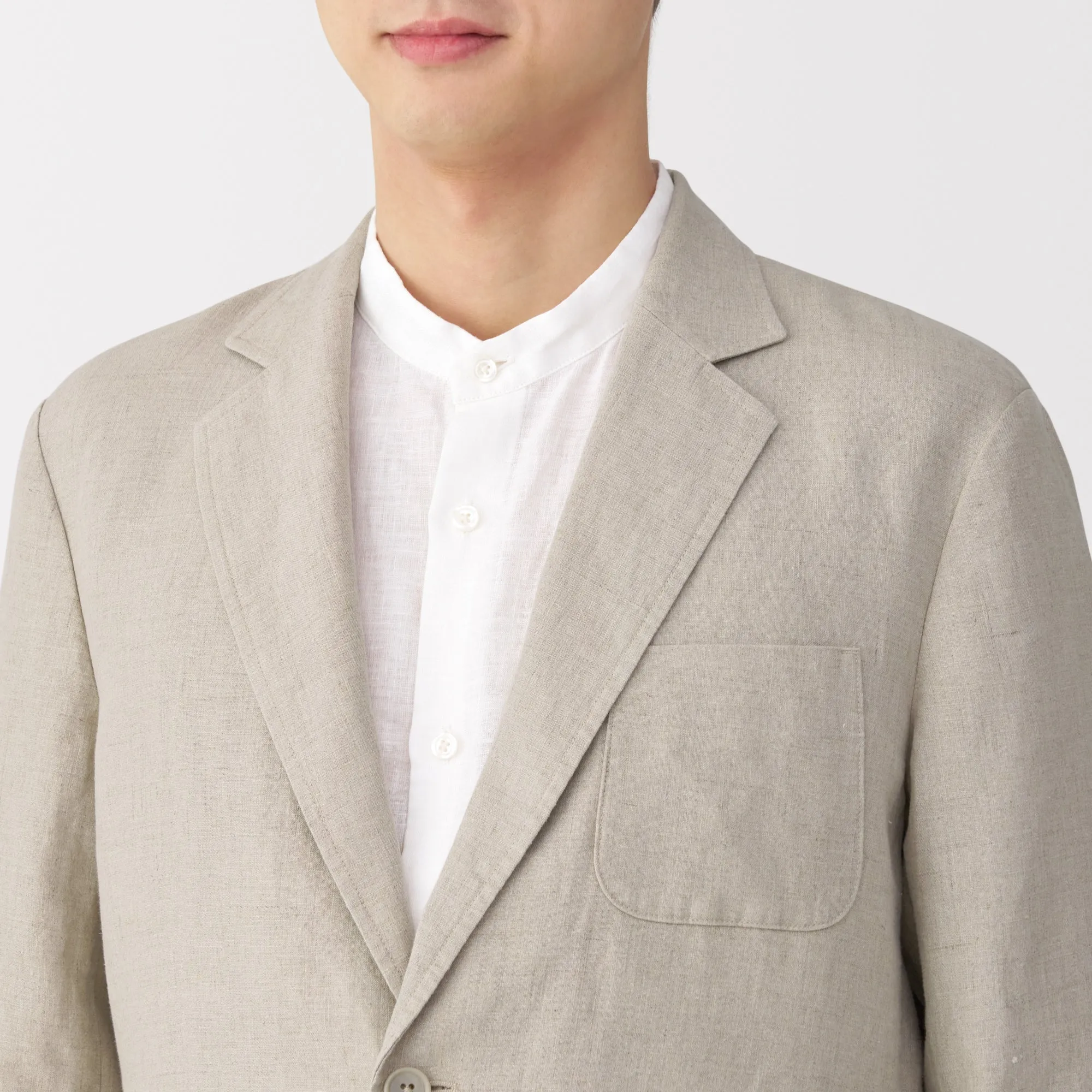 Men's Washed Linen Jacket