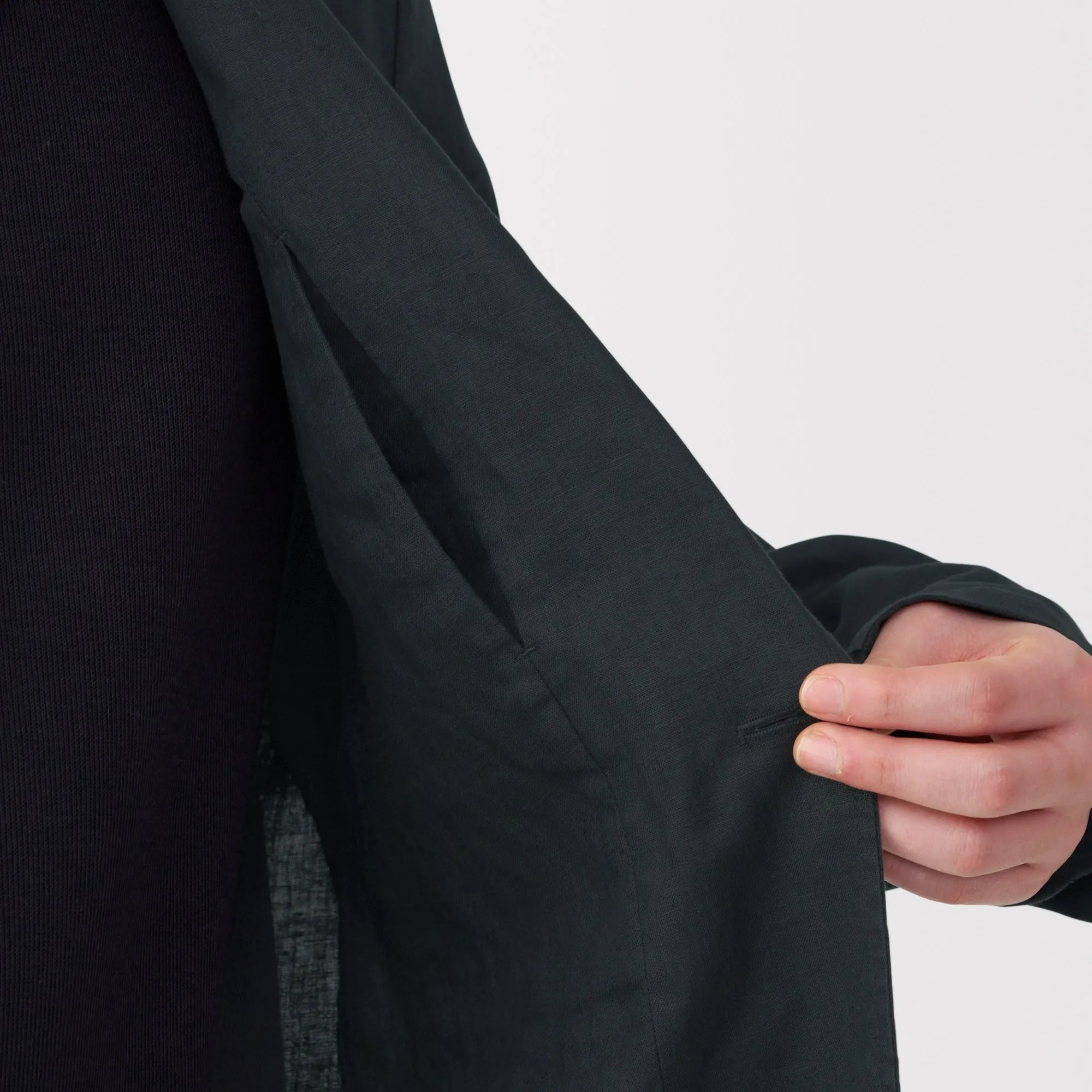 Men's Washed Linen Jacket