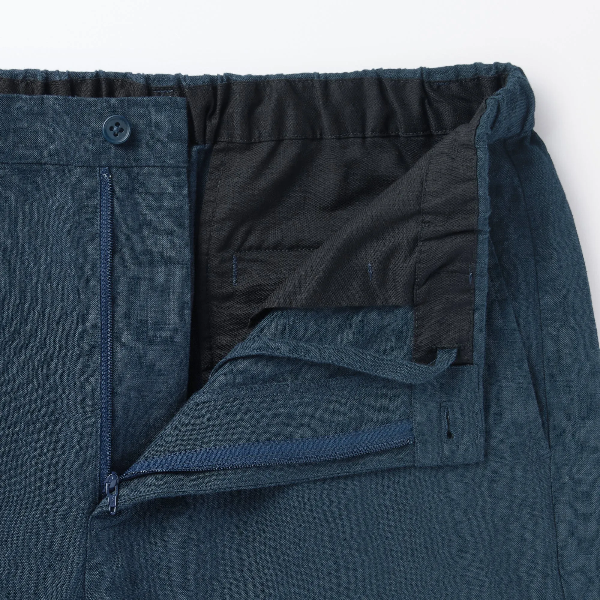 Men's Washed Linen Tapered Pants