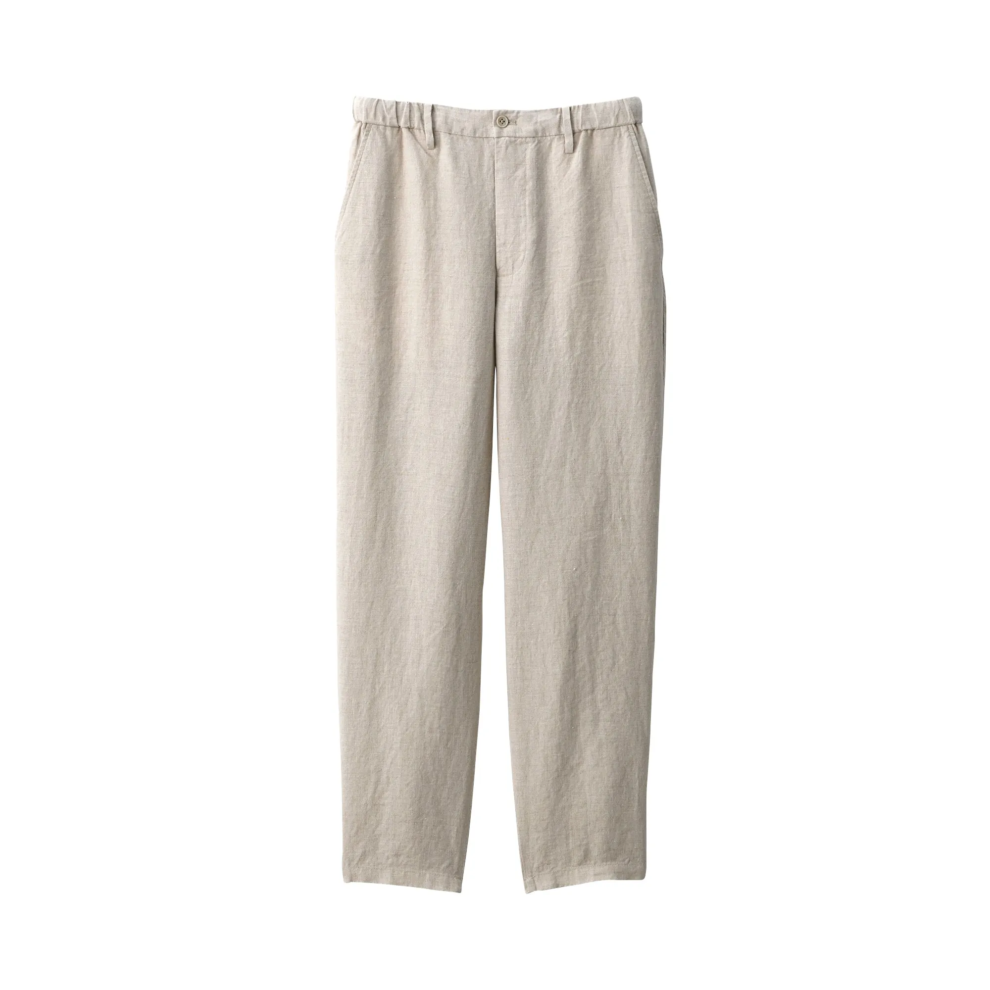 Men's Washed Linen Tapered Pants