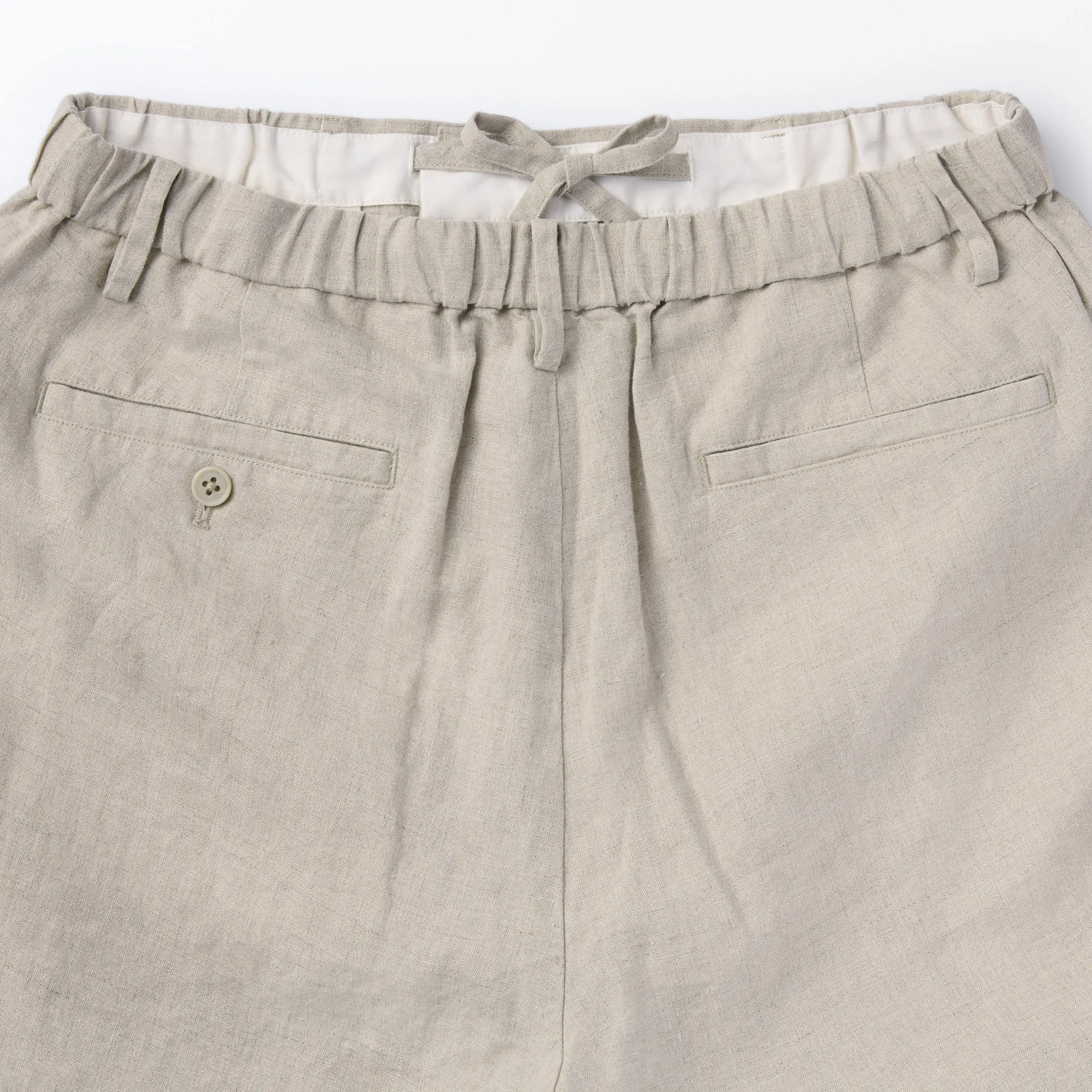 Men's Washed Linen Tapered Pants