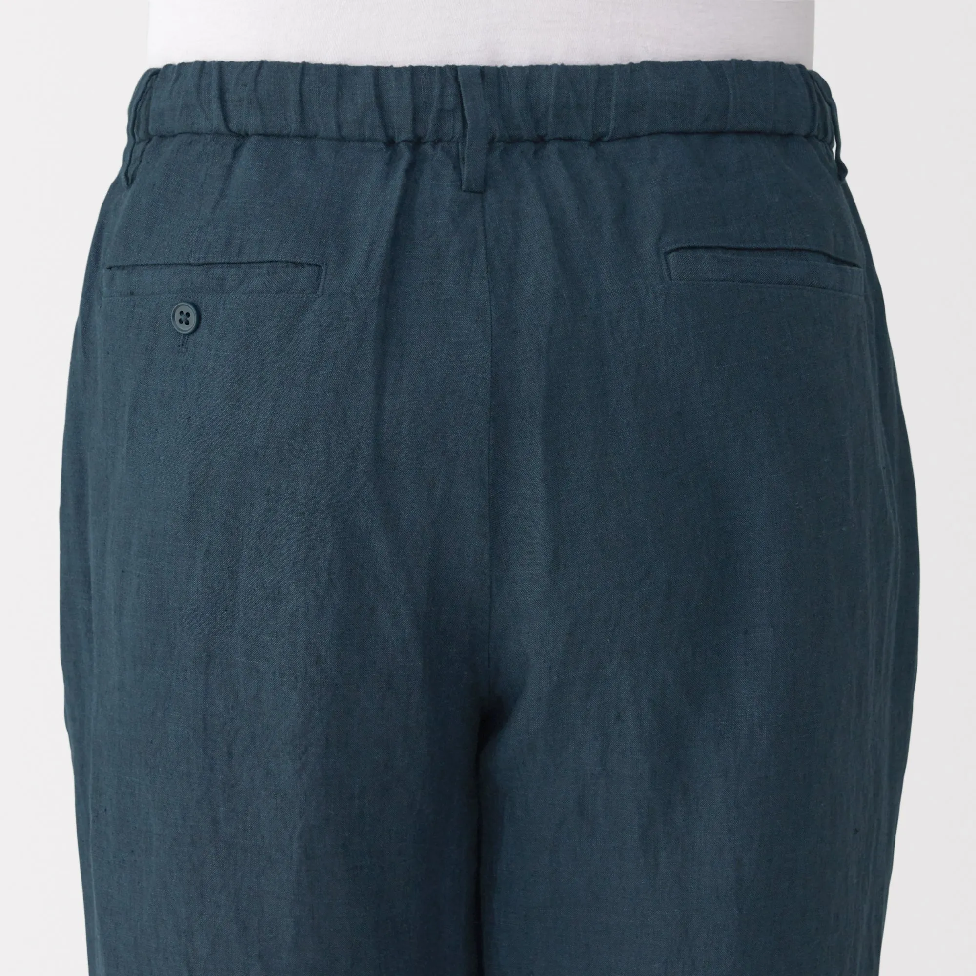 Men's Washed Linen Tapered Pants