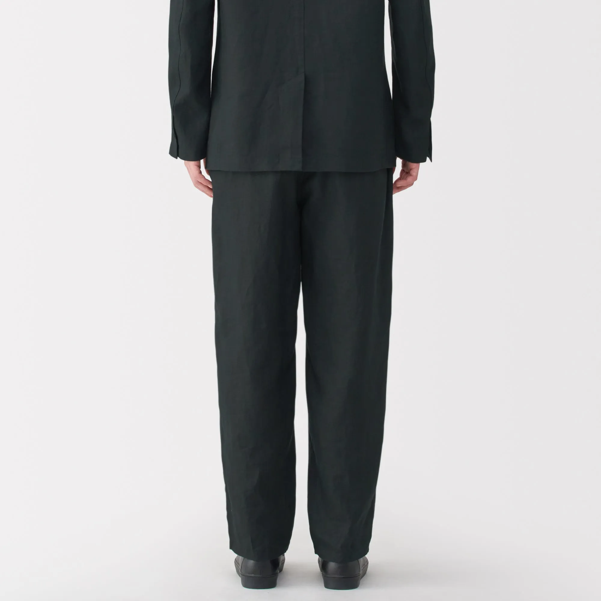 Men's Washed Linen Tapered Pants