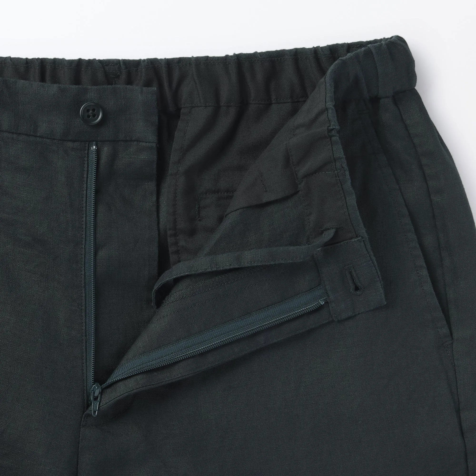 Men's Washed Linen Tapered Pants