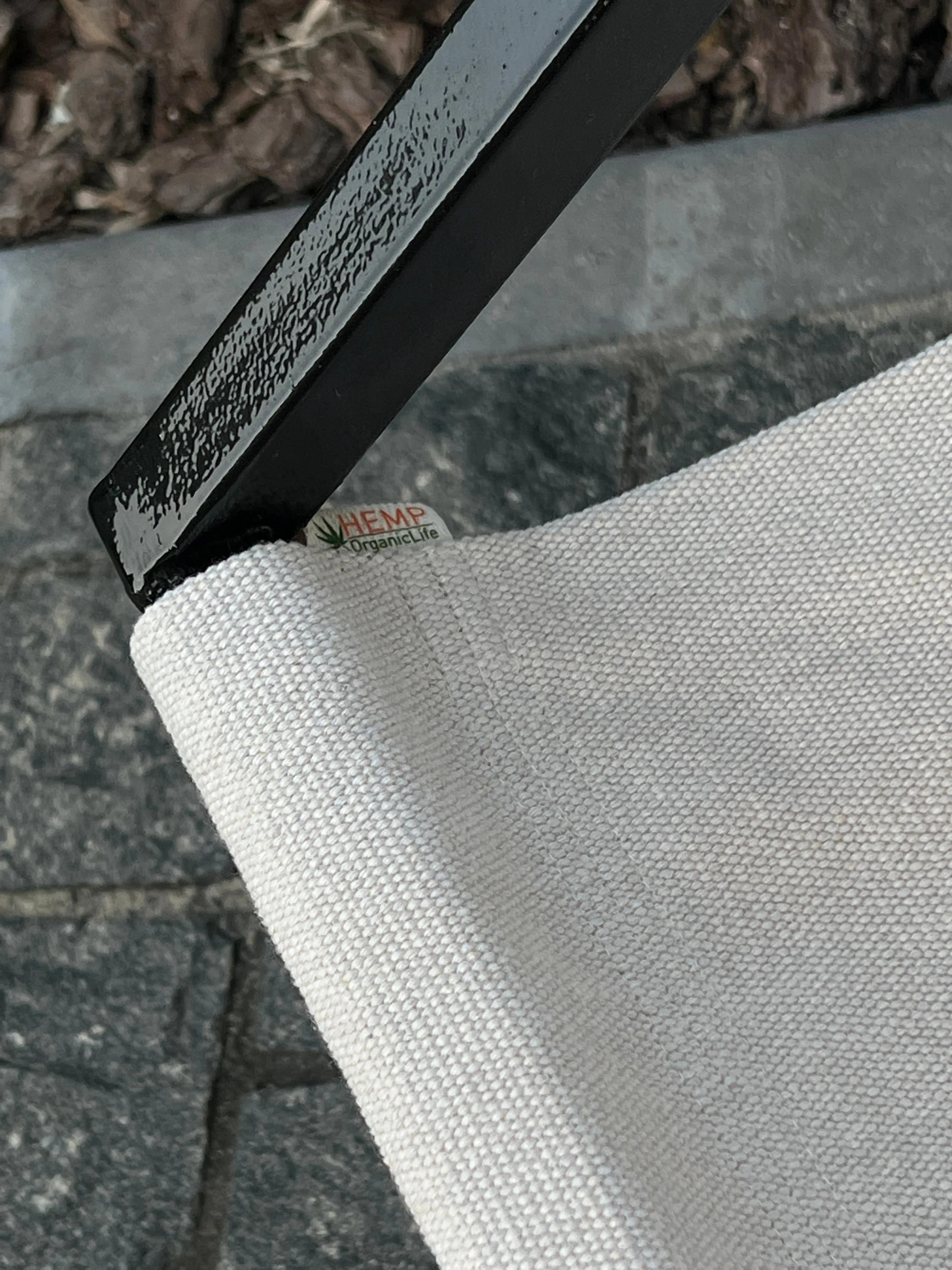Metal Armchair Lounge Sling Chair Thick Linen Fabric Modern Minimalist Scandinavian Shipped Disassembled Hand Made to order
