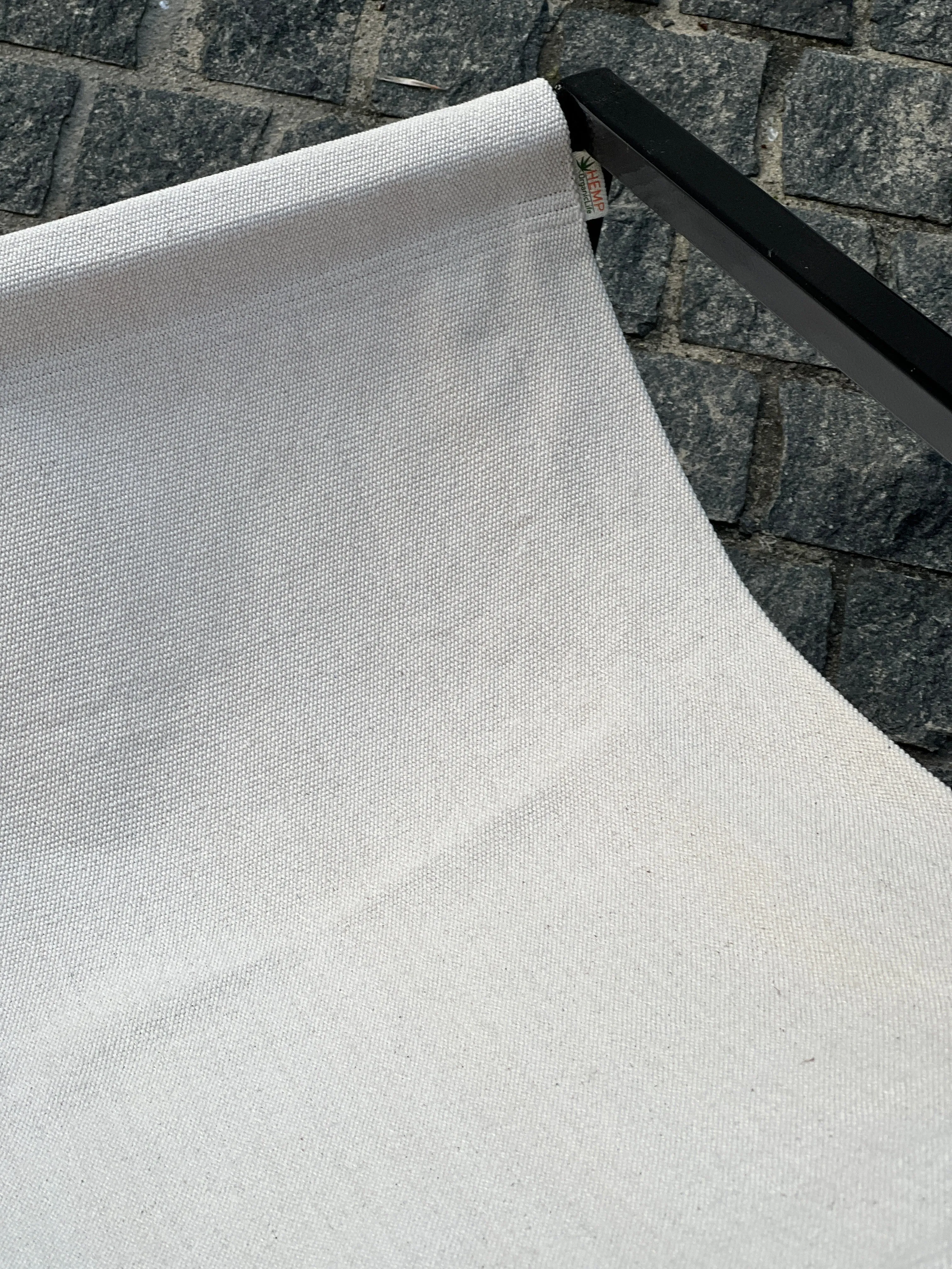 Metal Armchair Lounge Sling Chair Thick Linen Fabric Modern Minimalist Scandinavian Shipped Disassembled Hand Made to order