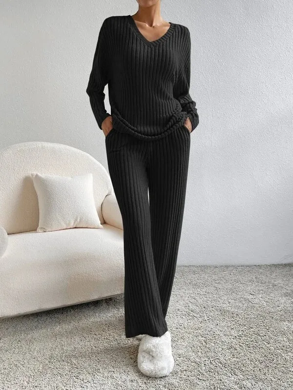 Nadine  - Pleated Two-Piece Lounge Set