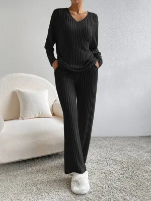 Nadine  - Pleated Two-Piece Lounge Set