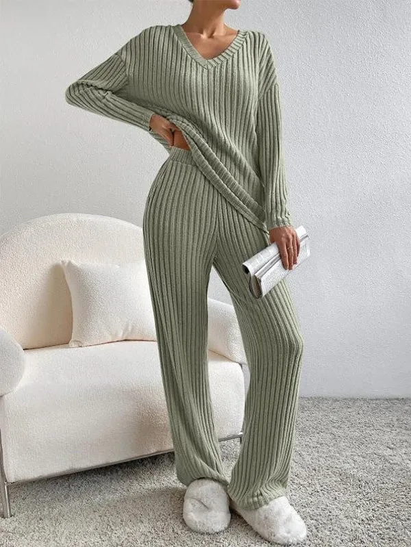 Nadine  - Pleated Two-Piece Lounge Set