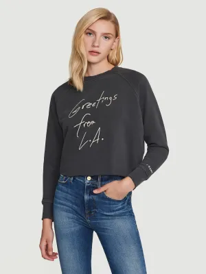 Old School Sweatshirt -- Faded Noir