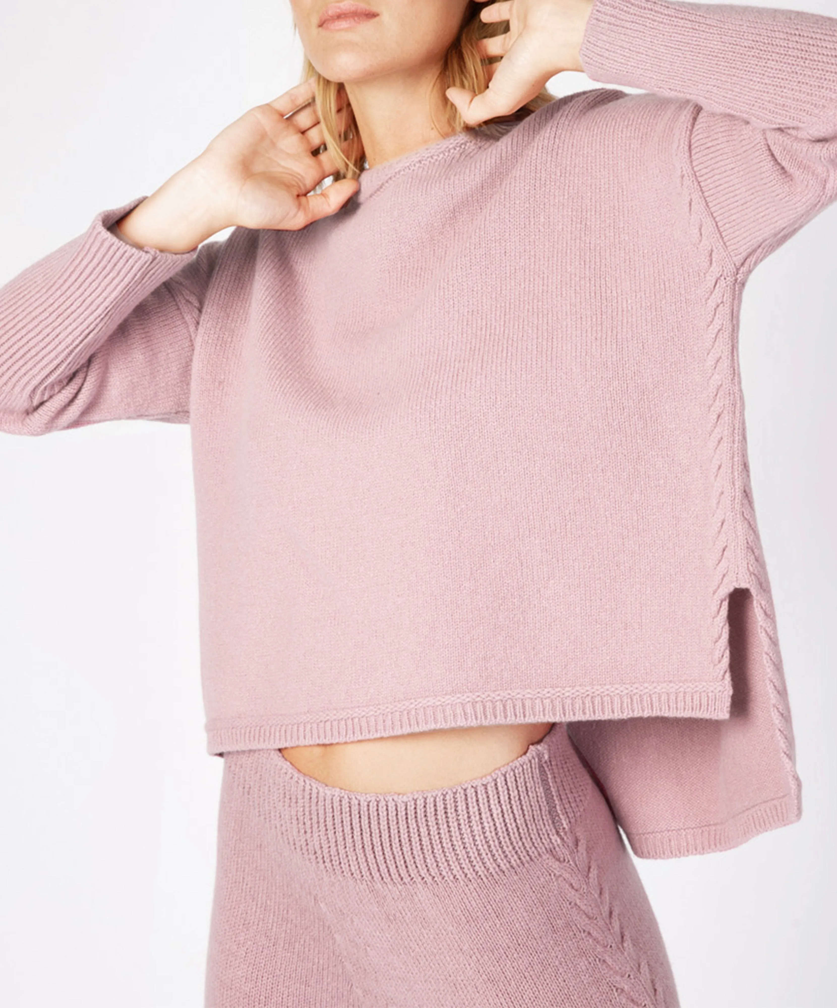 Oversized Jersey Sweater Mauve
