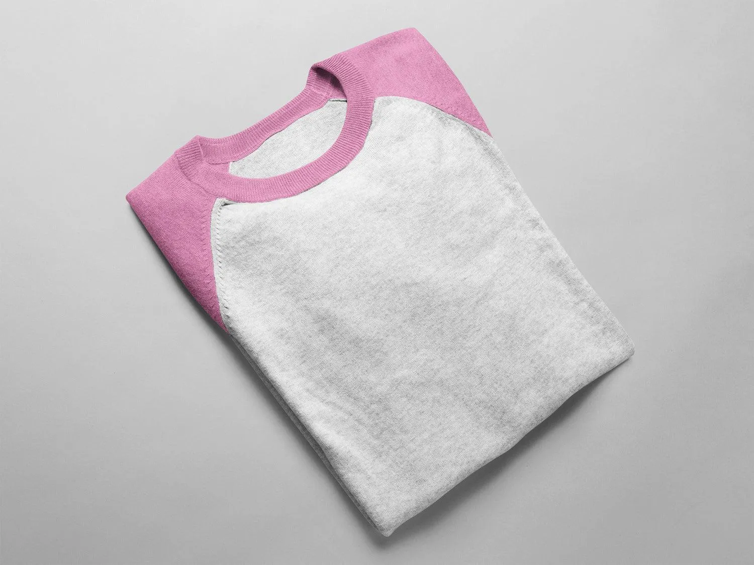 Pink & White Raglan Sleeve T-shirt for Women - Soft, Comfy, Stylish