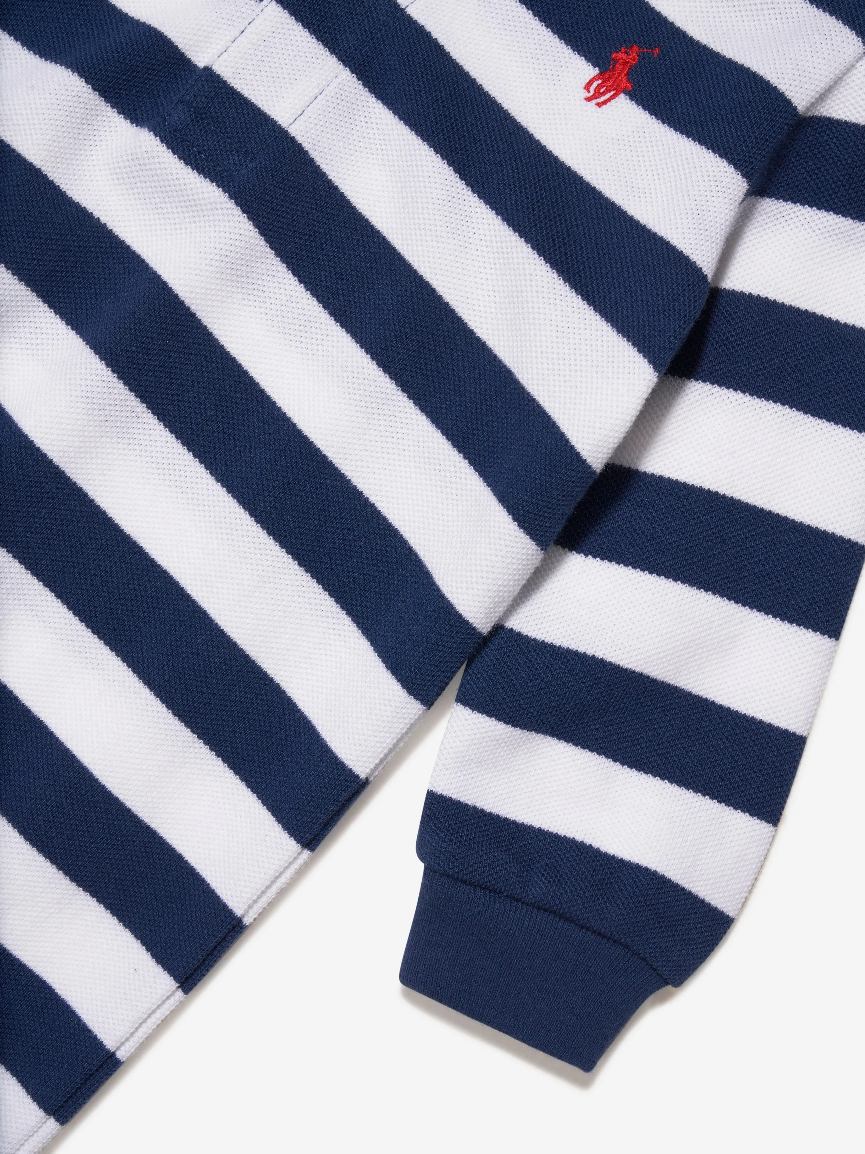 Ralph Lauren Baby Boys Striped Babygrow in Navy