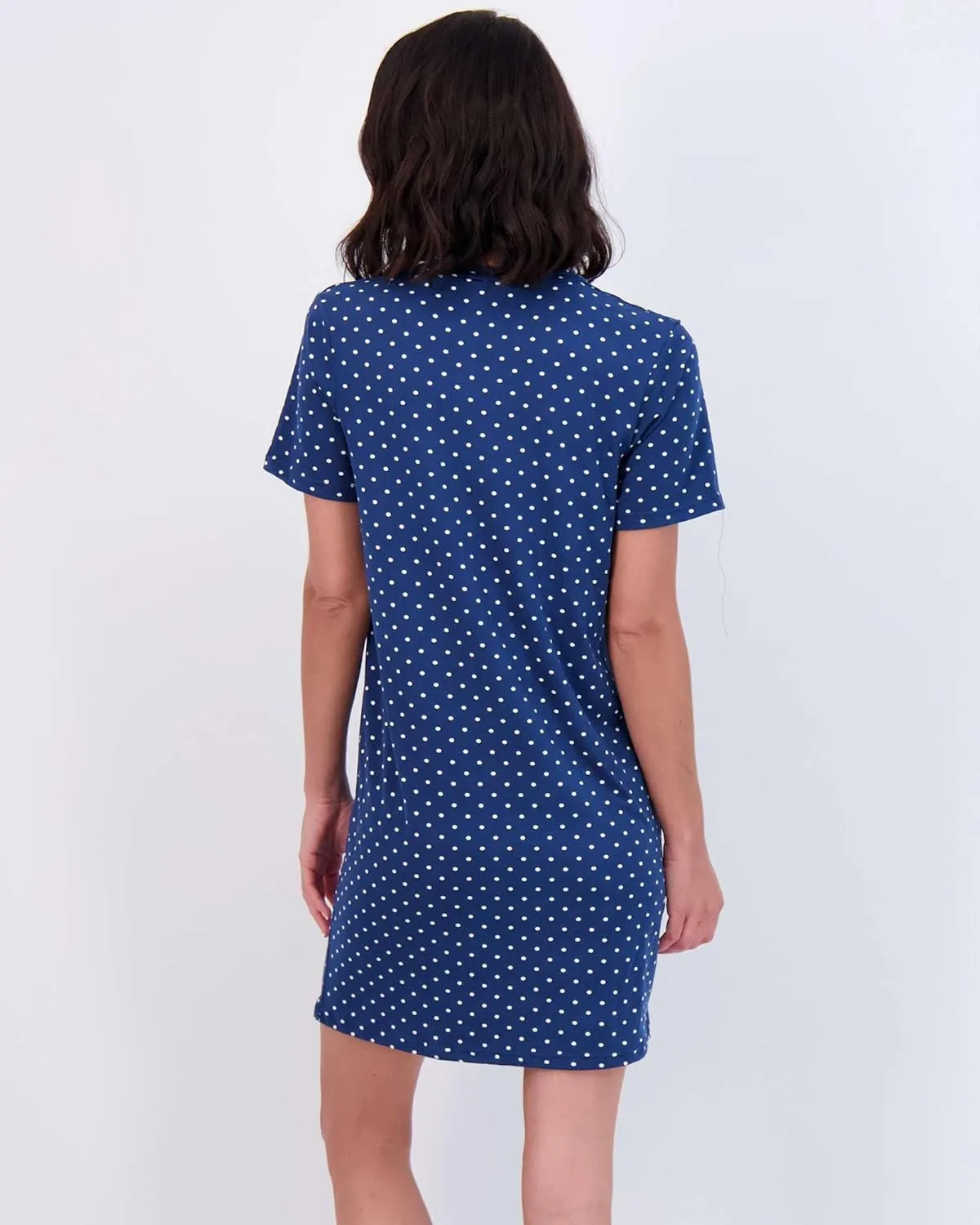 Real Essentials 3 Pack: Women's Printed Nightshirt Short Sleeve Ultra-Soft Nightgown Sleep Dress (Available In Plus Size)
