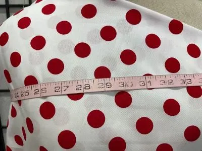 Red & White Polka Dot Cotton