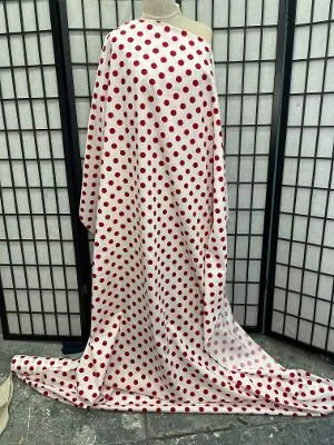 Red & White Polka Dot Cotton