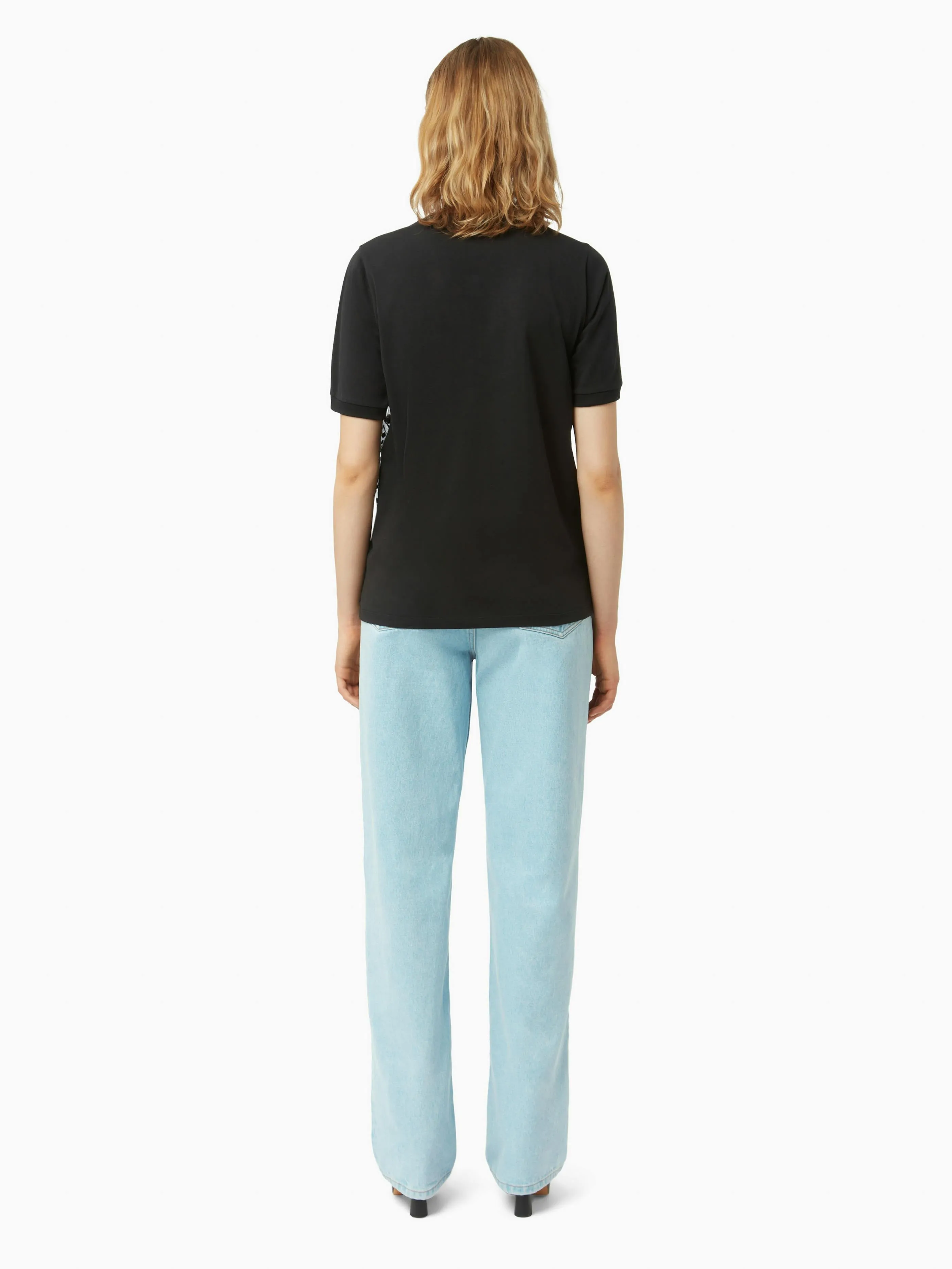 T-SHIRT WITH POLKA DOT BOW