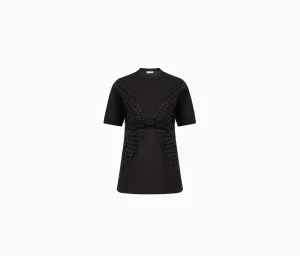 T-SHIRT WITH POLKA DOT BOW