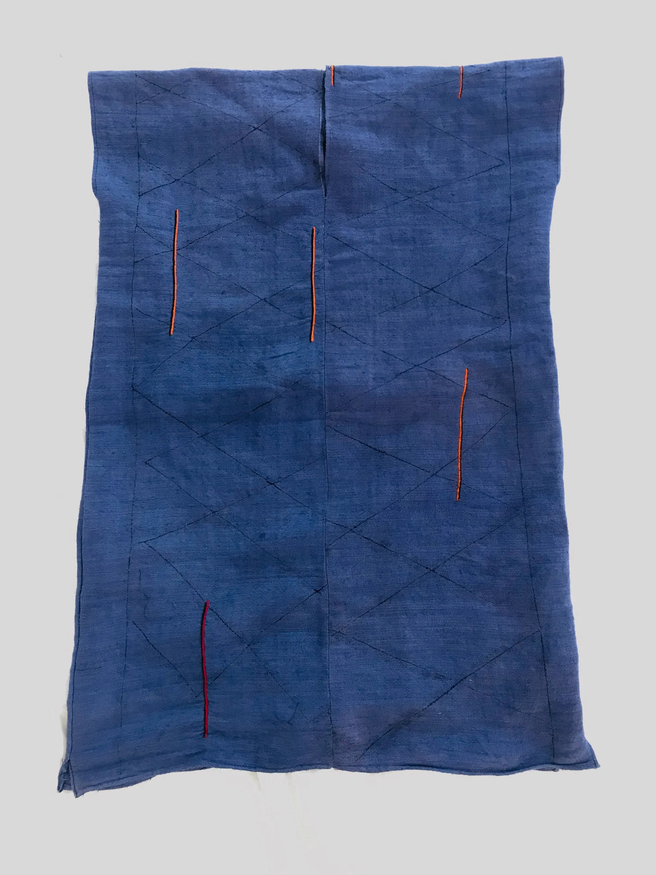 Vintage Hmong Hemp Linen Indigo Blouse