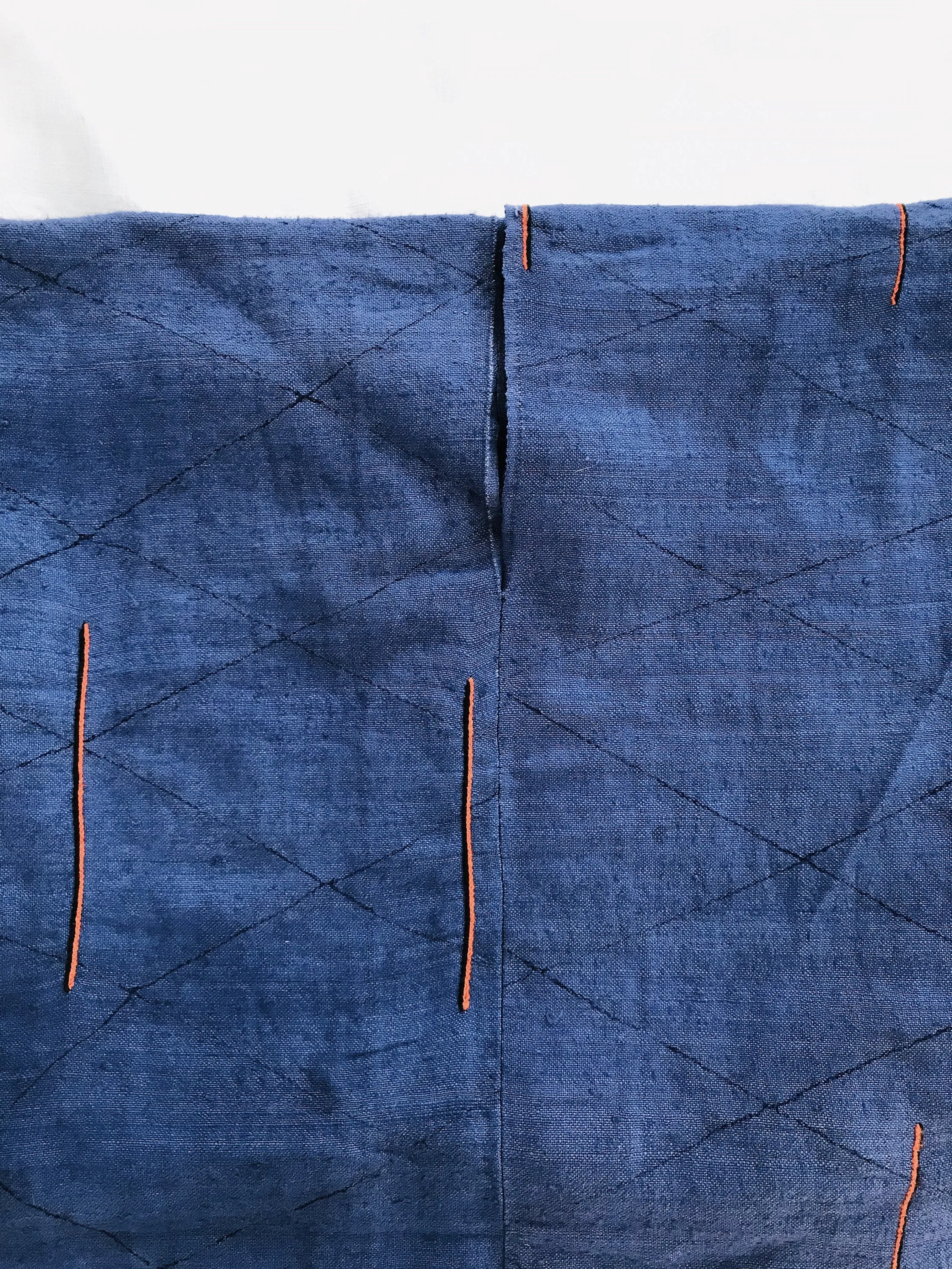 Vintage Hmong Hemp Linen Indigo Blouse