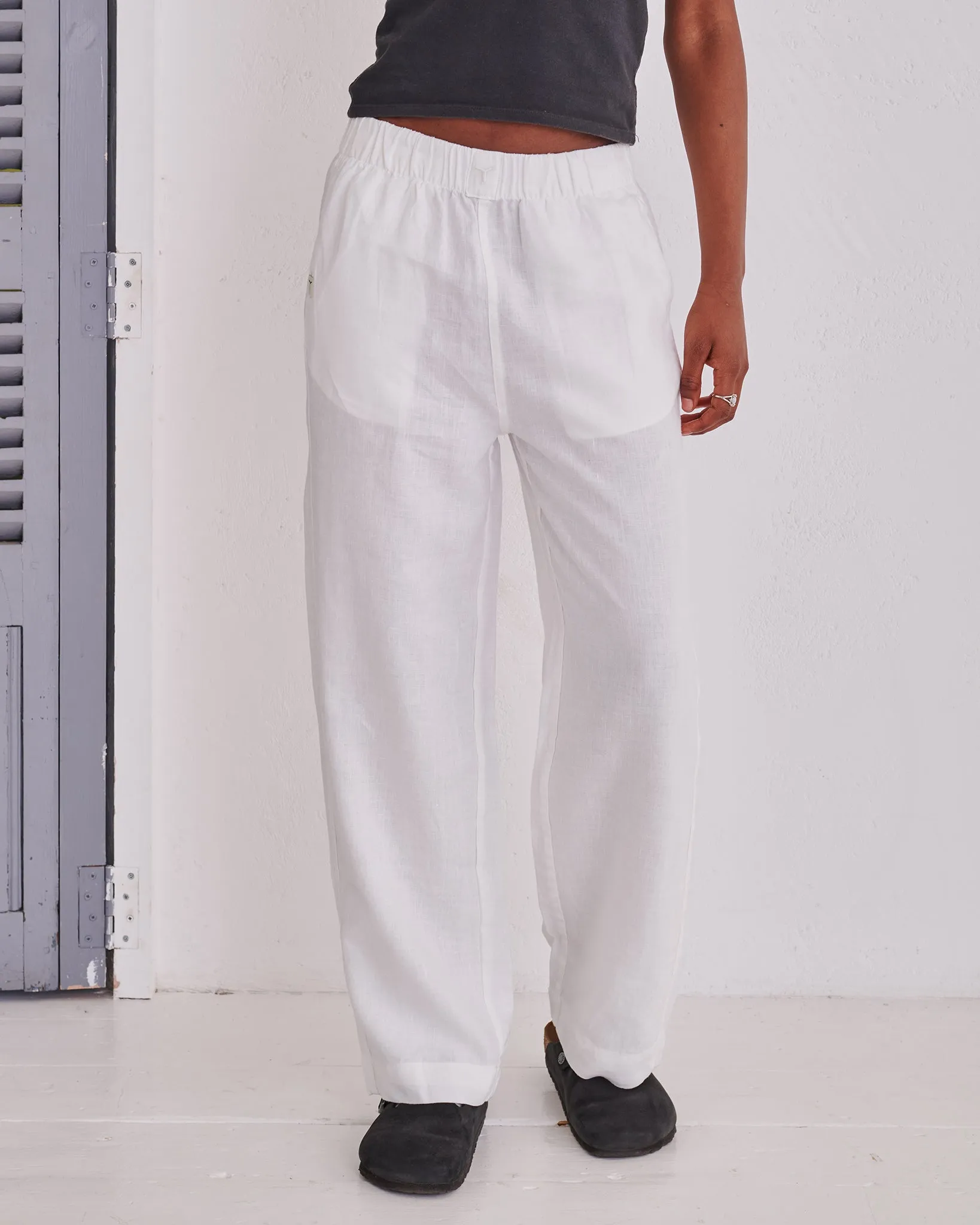 White Hemp Trousers