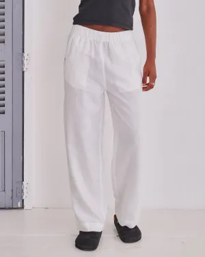 White Hemp Trousers