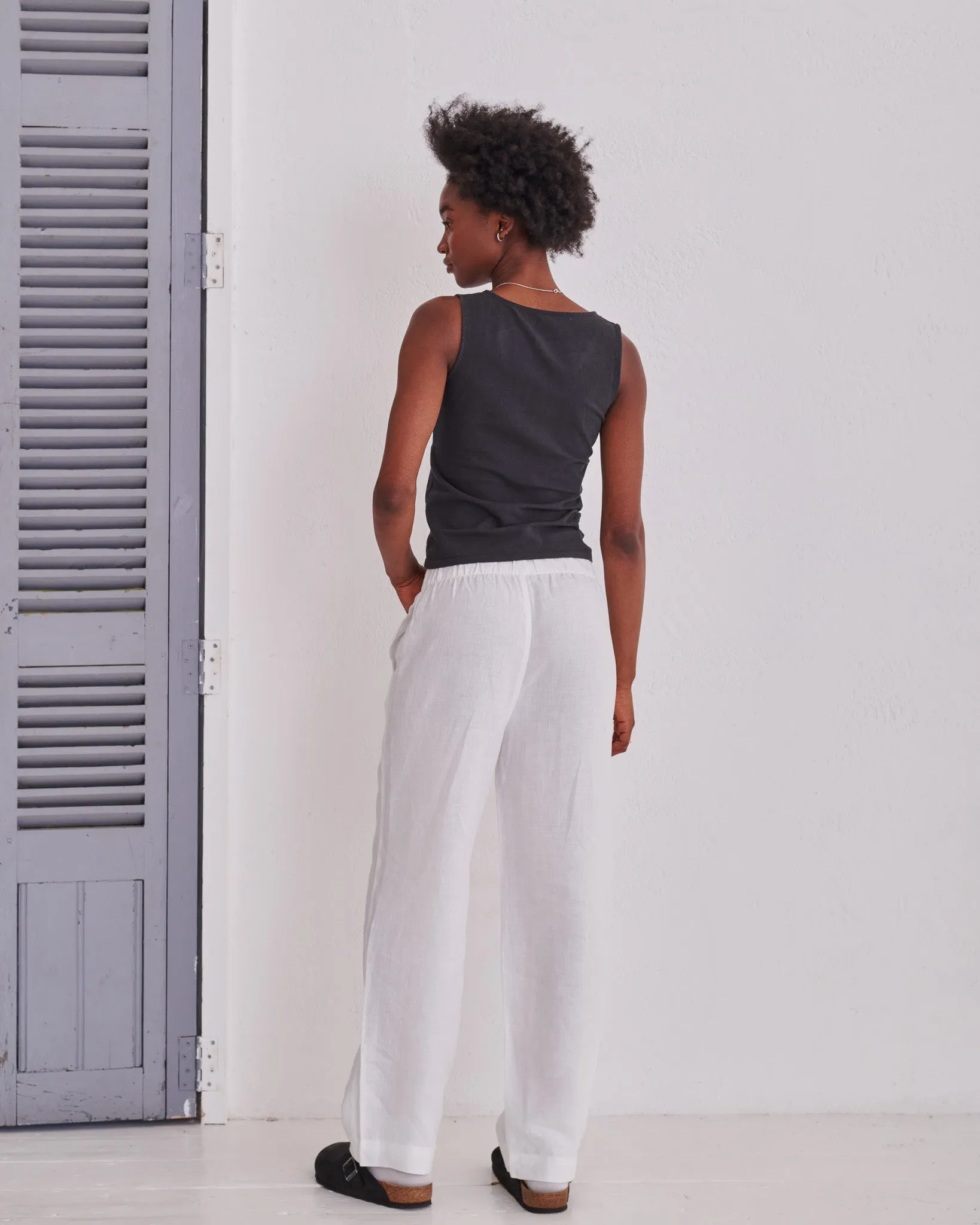 White Hemp Trousers