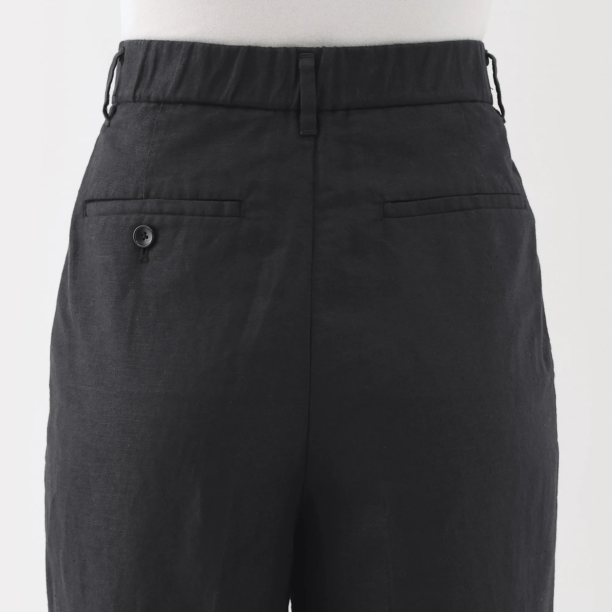 Women's Hemp Blend Twill Darted Wide Pants