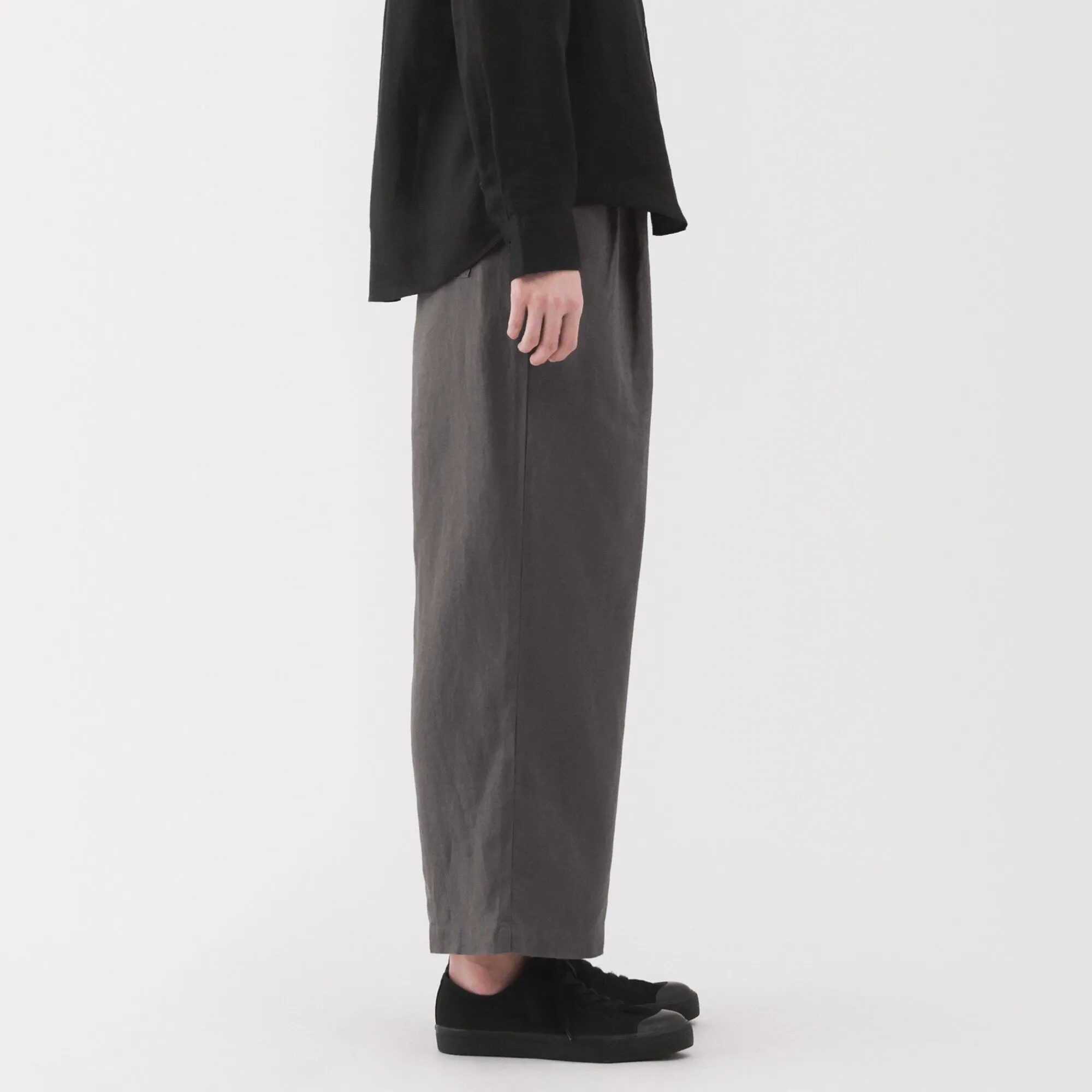 Women's Washed Linen Easy Wide Pants
