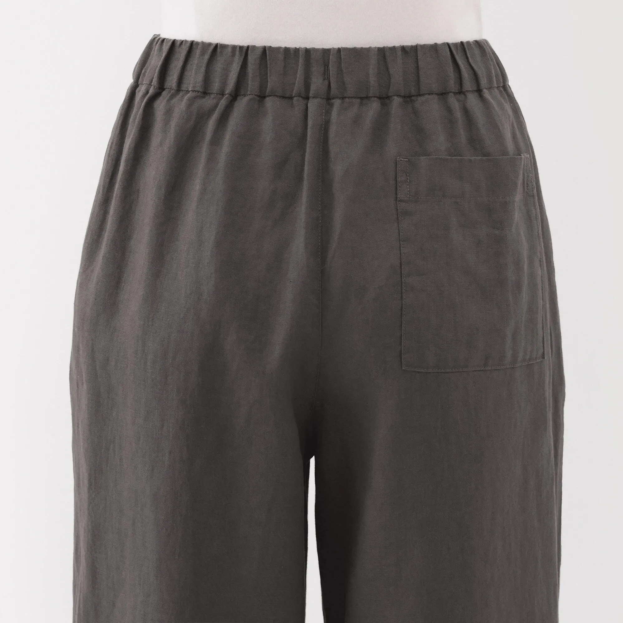 Women's Washed Linen Easy Wide Pants
