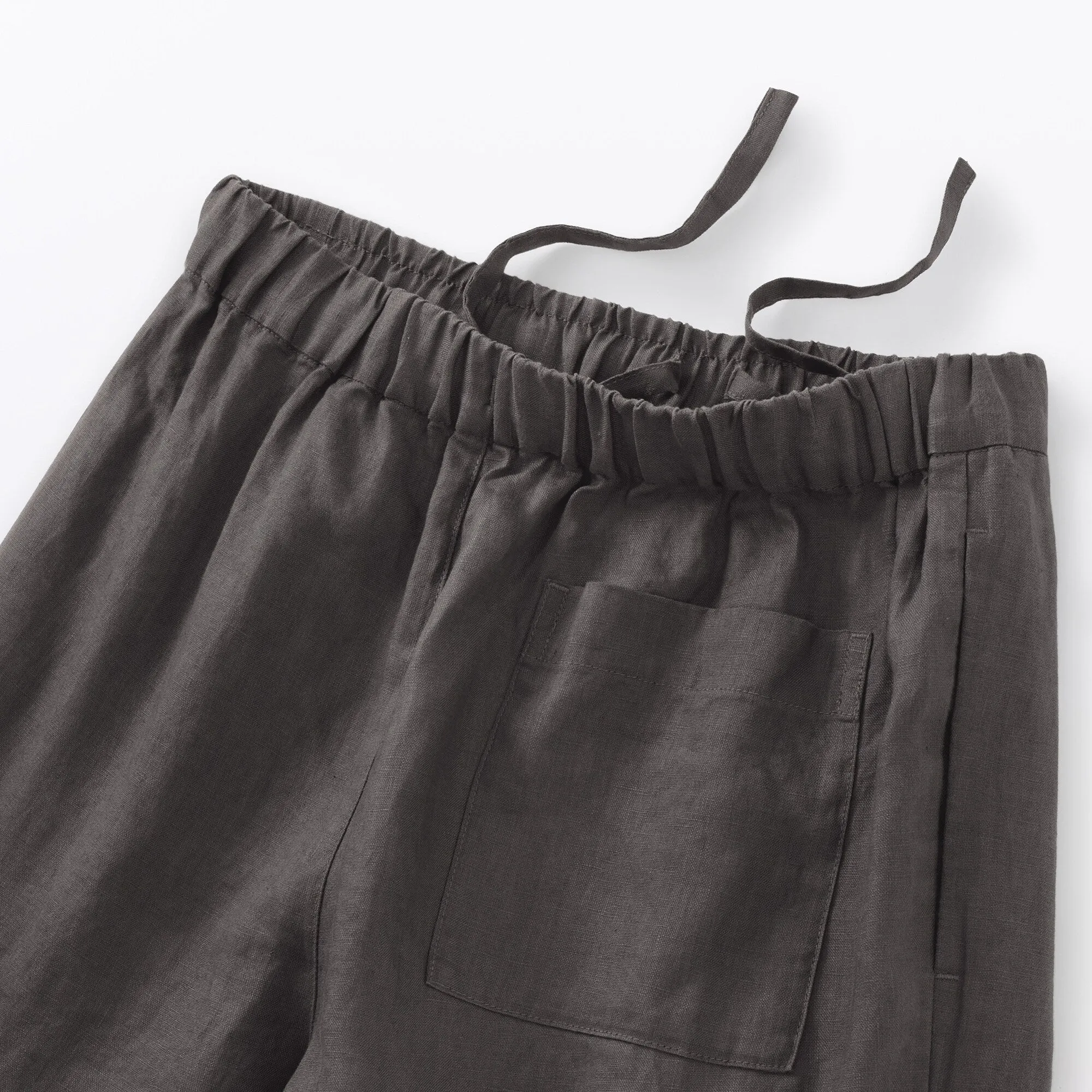 Women's Washed Linen Easy Wide Pants