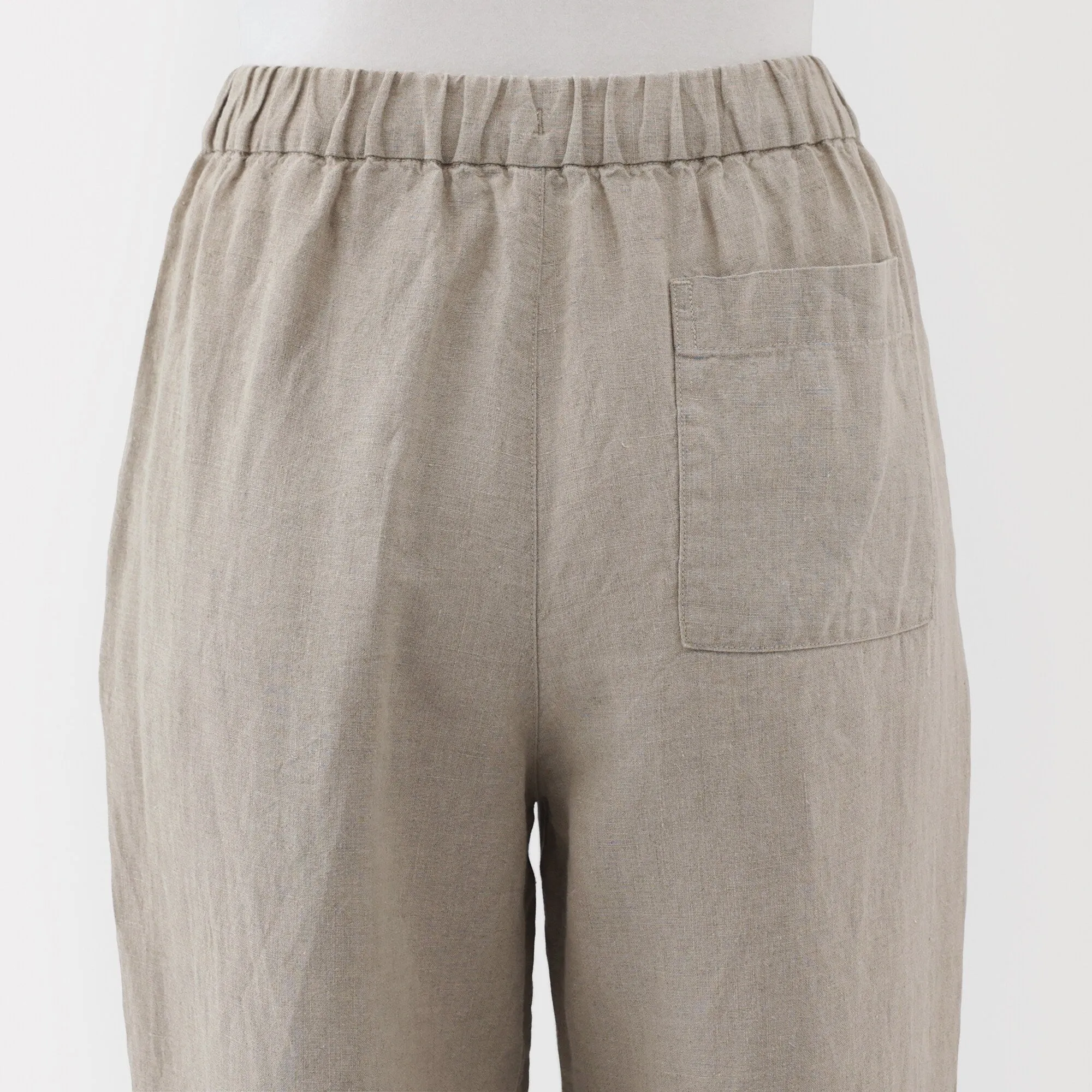 Women's Washed Linen Easy Wide Pants